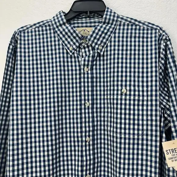 Blue Mountain Men's Stretch Casual Shirt XLT - Picture 3 of 6